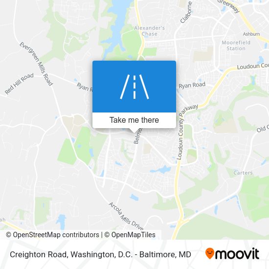 Creighton Road map