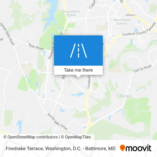 Firedrake Terrace map