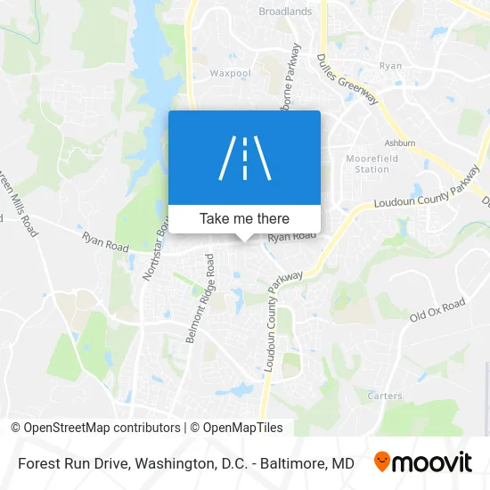 Forest Run Drive map