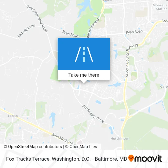 Fox Tracks Terrace map