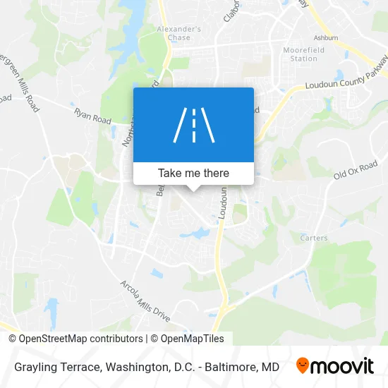 Grayling Terrace map