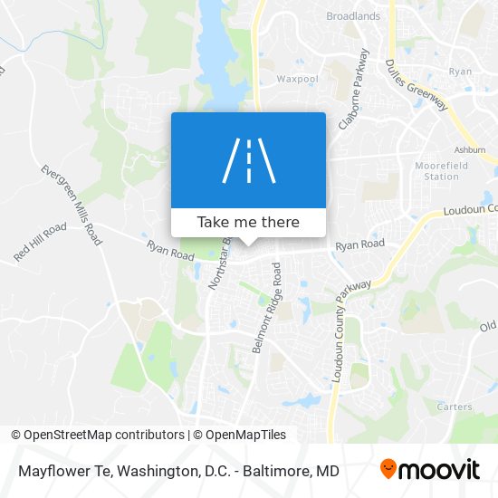 Mayflower Te map