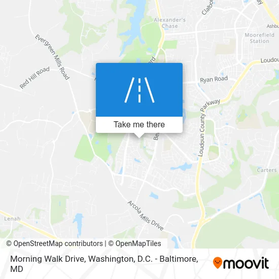 Morning Walk Drive map