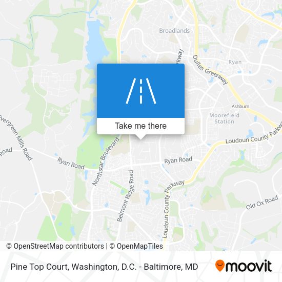 Pine Top Court map