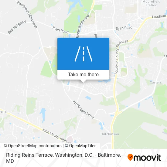Riding Reins Terrace map