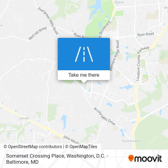 Somerset Crossing Place map