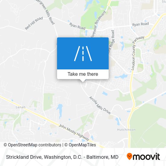 Strickland Drive map