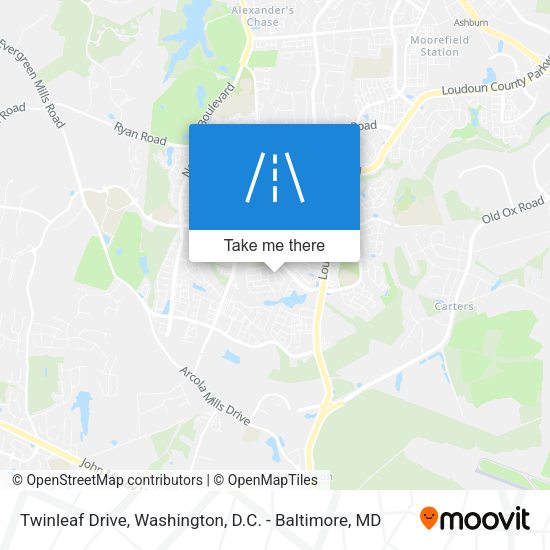 Twinleaf Drive map