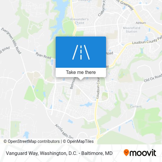 Vanguard Way map