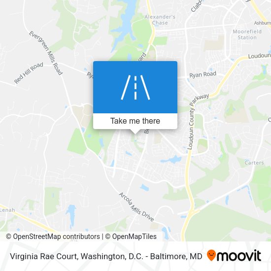 Virginia Rae Court map