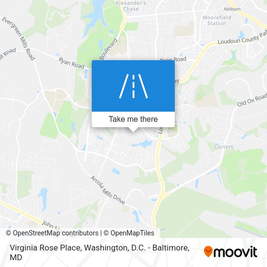 Virginia Rose Place map