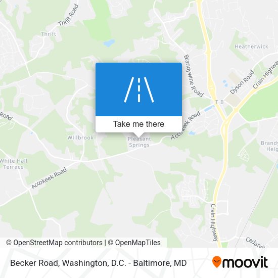 Becker Road map