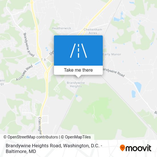 Brandywine Heights Road map