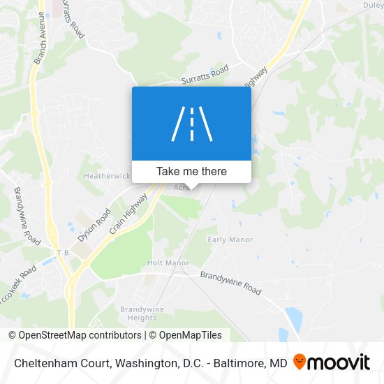 Mapa de Cheltenham Court