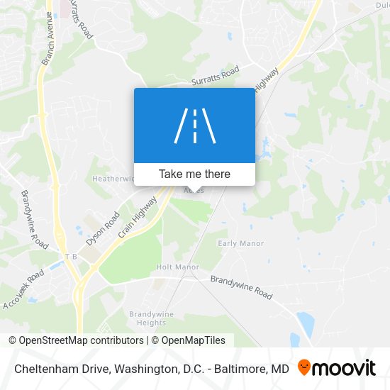 Cheltenham Drive map