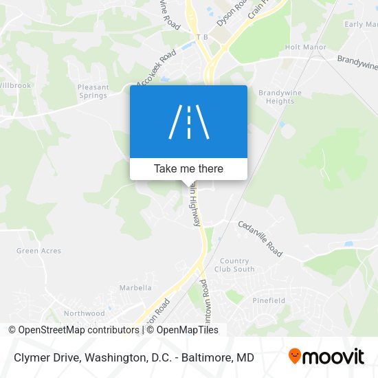 Clymer Drive map