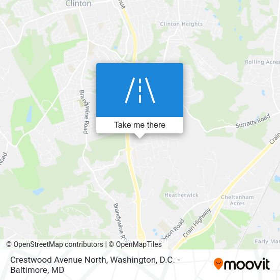 Crestwood Avenue North map