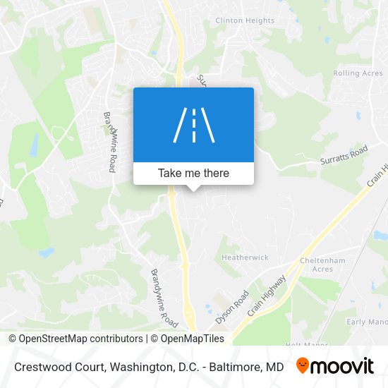 Crestwood Court map