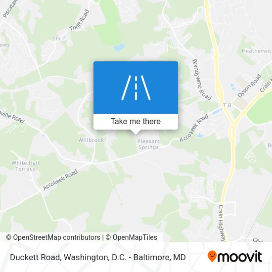 Duckett Road map