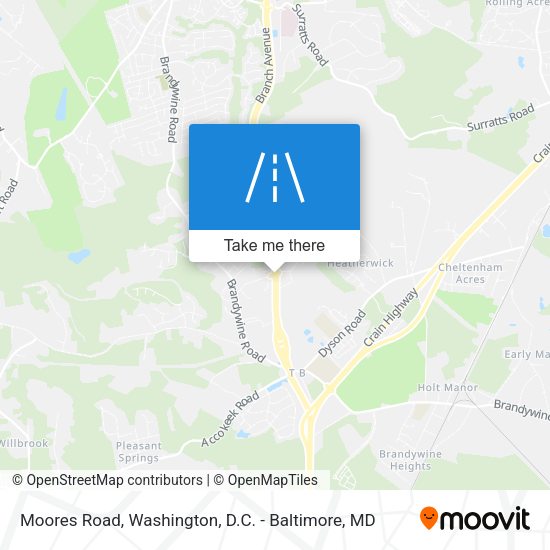 Moores Road map