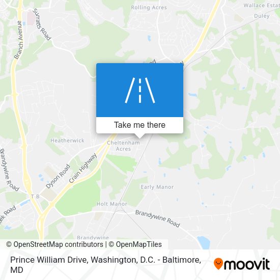 Prince William Drive map