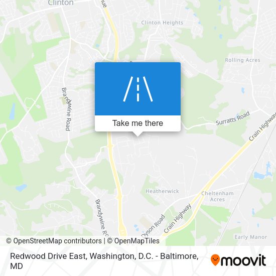Mapa de Redwood Drive East