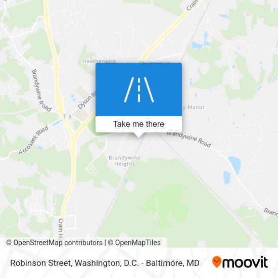 Robinson Street map