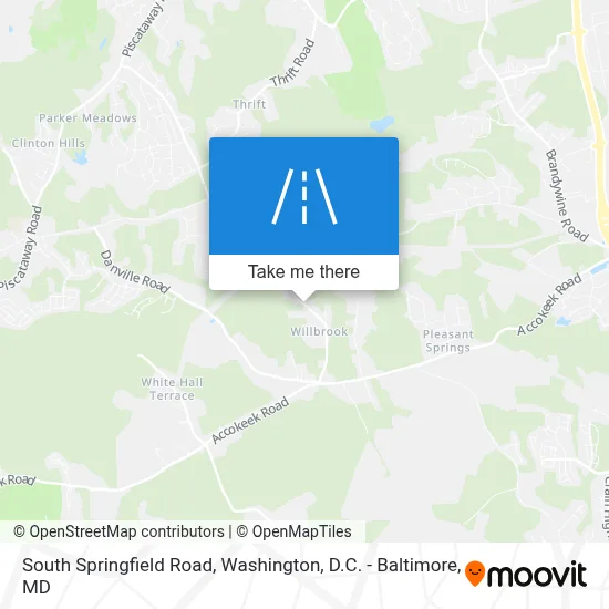 South Springfield Road map