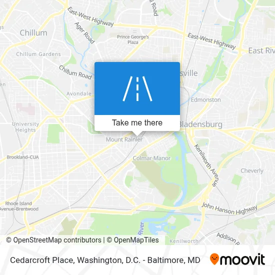 Cedarcroft Place map