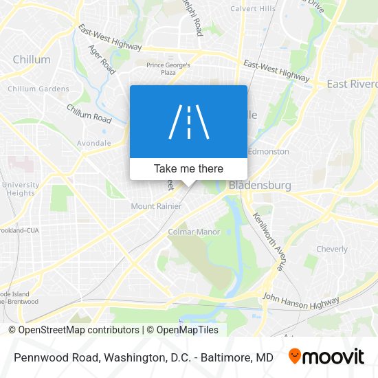 Pennwood Road map