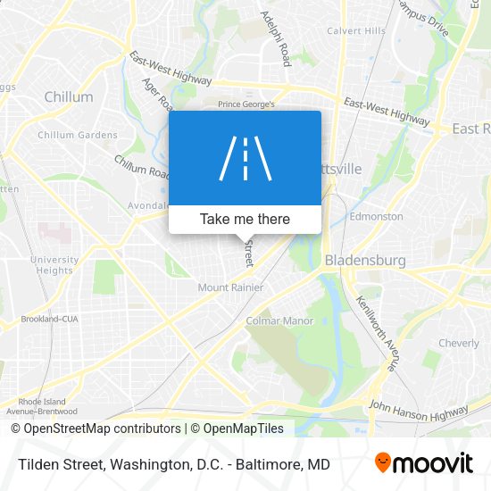Tilden Street map