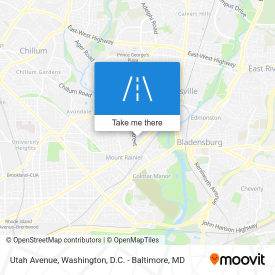 Utah Avenue map