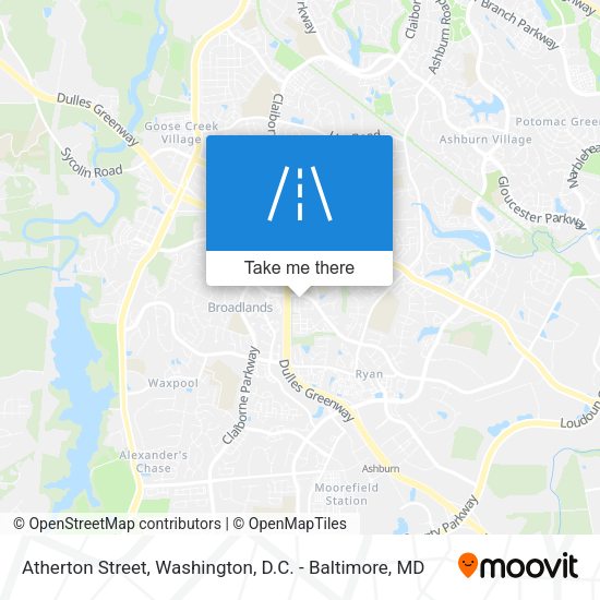 Atherton Street map
