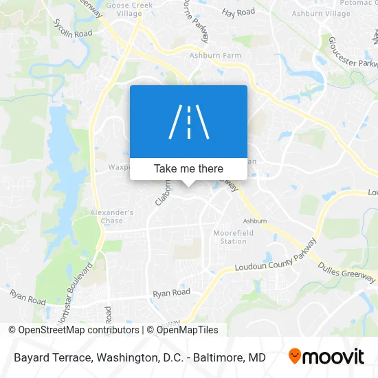 Bayard Terrace map