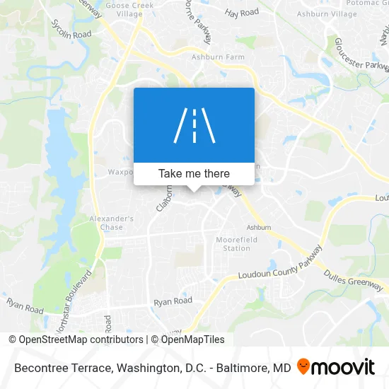 Becontree Terrace map
