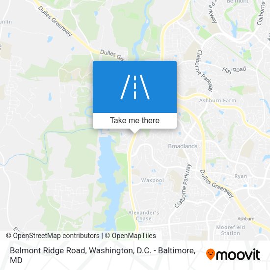 Belmont Ridge Road map