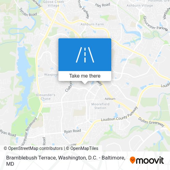 Bramblebush Terrace map