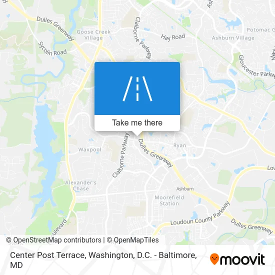 Center Post Terrace map