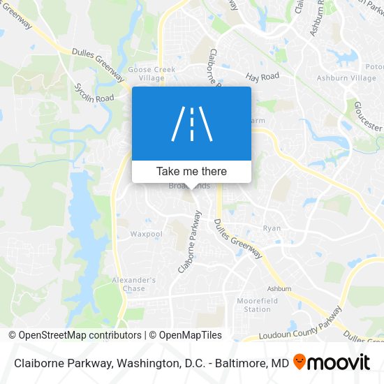 Mapa de Claiborne Parkway