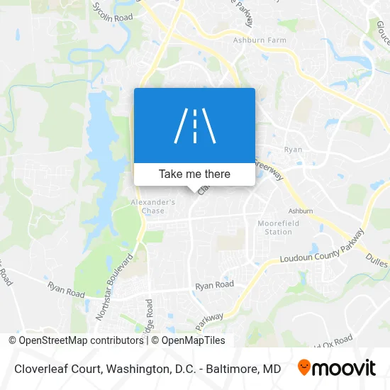 Cloverleaf Court map