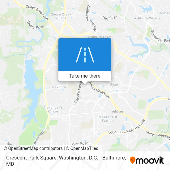 Crescent Park Square map