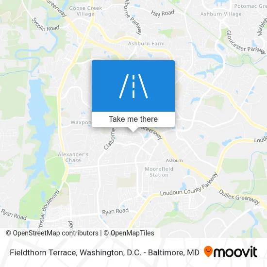Fieldthorn Terrace map