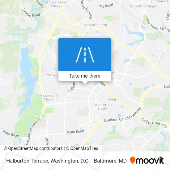 Halburton Terrace map