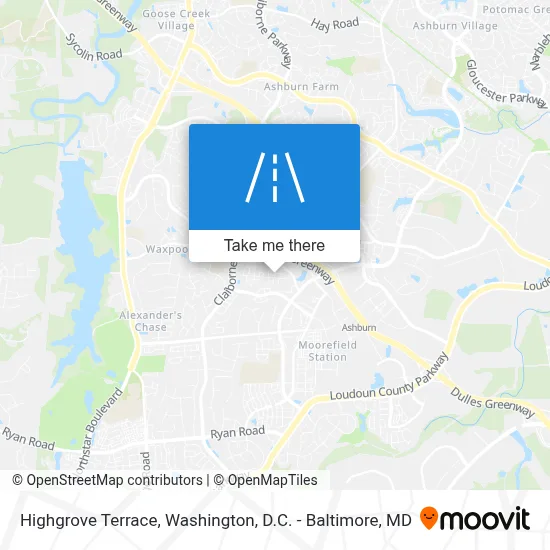Highgrove Terrace map