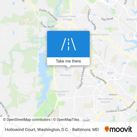 Hollowind Court map