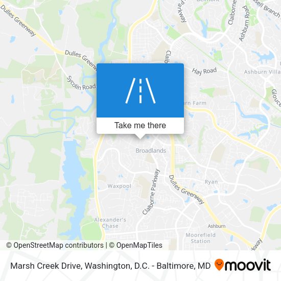 Marsh Creek Drive map