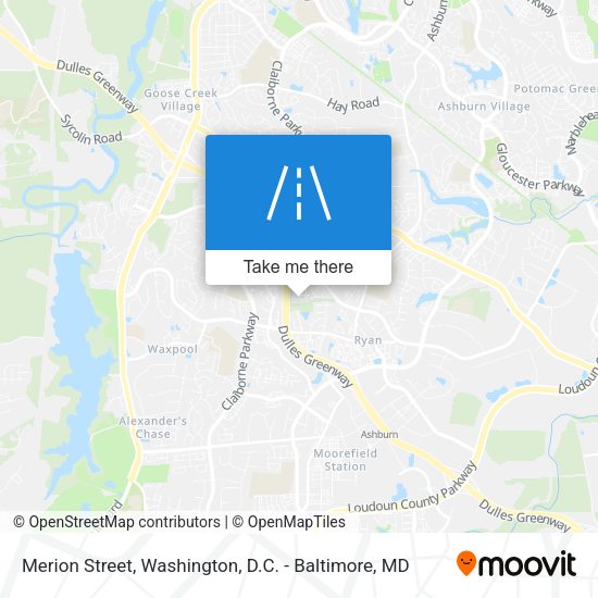 Merion Street map