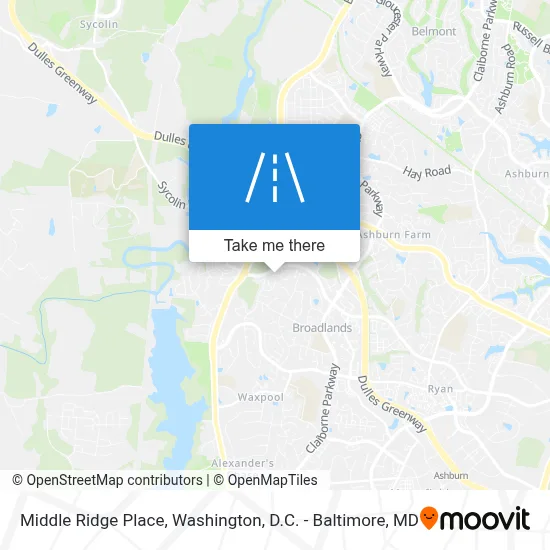 Middle Ridge Place map