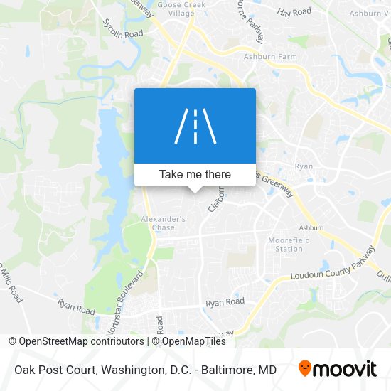Mapa de Oak Post Court