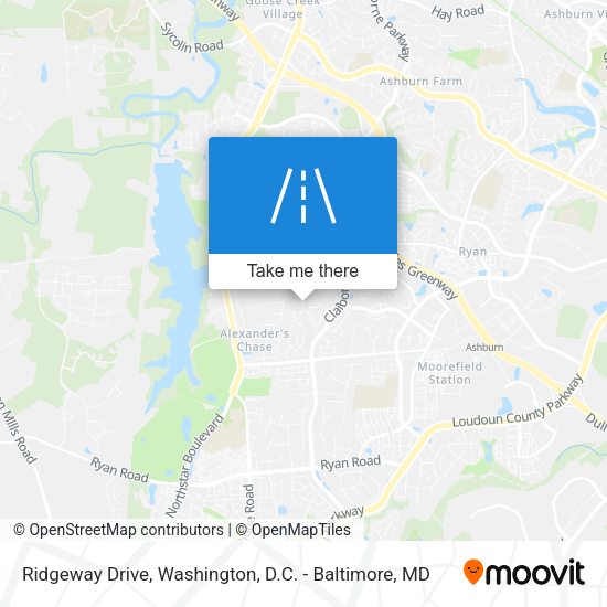 Ridgeway Drive map